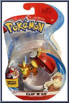 Growlithe Repeat Ball from Pokemon - Clip 'N' Go manufactured by Jazwares [Front]