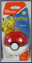 Pikachu from Pokemon - Poke Ball - Series 1 manufactured by Mega Brands [Front]