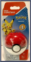 Pikachu from Pokemon - Poke Ball - Series 4 manufactured by Mega Brands [Front]