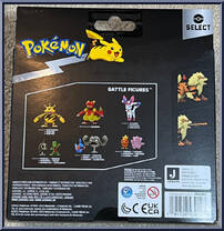 Pichu / Pikachu / Raichu from Pokemon Select - Evolution Multi-Pack manufactured by Jazwares [Back]