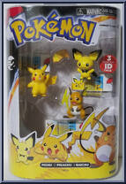 Pichu / Pikachu / Raichu Action Figure