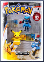 Pikachu vs Riolu Action Figure