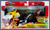 Dino Cycle and Red Ranger from Power Rangers Dino Charge - Dino Cycles manufactured by Bandai [Front]