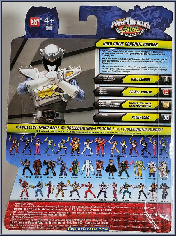 Graphite Ranger - Power Rangers Dino Super Charge - Dino Drive - Bandai ...