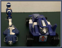 Deluxe Blue Galactic Rover from Power Rangers in Space - Galactic Rovers manufactured by Bandai [Loose]