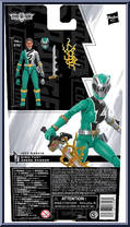 Dino Fury Green Ranger from Power Rangers Lightning Collection - Dino Fury manufactured by Hasbro [Back]