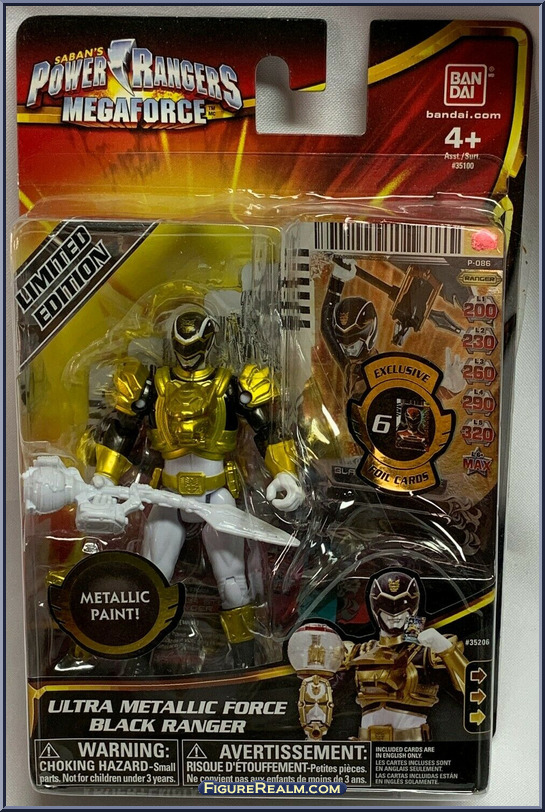 Ultra Metallic Force Black Ranger - Power Rangers Megaforce - Basic ...