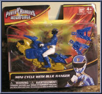 Mini Cycle with Blue Ranger from Power Rangers Megaforce - Mini Cycles manufactured by Bandai [Front]