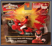 Mini Cycle with Red Ranger from Power Rangers Megaforce - Mini Cycles manufactured by Bandai [Front]