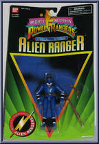 Blue Ranger from Power Rangers Mighty Morphin - Alien Rangers manufactured by Bandai [Front]