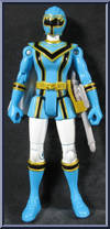 Blue Mystic Light Power Ranger from Power Rangers Mystic Force - Basic Series manufactured by Bandai [Loose]