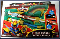 Fierce Dragon Battle Staffs from Power Rangers Mystic Force - Role Play manufactured by Bandai [Front]