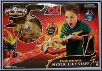 Voice Activated Mystic Lion Staff from Power Rangers Mystic Force - Role Play manufactured by Bandai [Front]