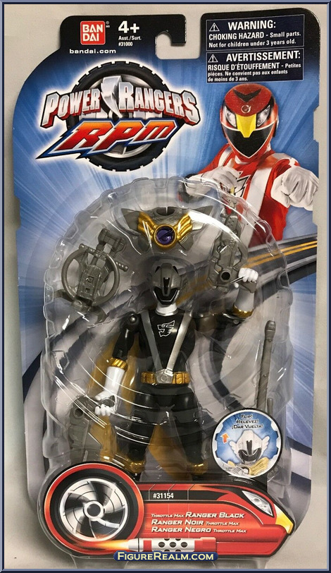 Throttle Max Ranger Black - Power Rangers RPM - Basic Series - Bandai ...