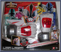 Super Mega Ranger Deluxe Gloves from Power Rangers Samurai - Role Play manufactured by Bandai [Front]