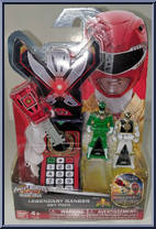 Mighty Morphin Power Rangers (Green / White) from Power Rangers Super Megaforce - Key Packs manufactured by Bandai [Front]