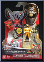 Mighty Morphin Power Rangers (Yellow / White) from Power Rangers Super Megaforce - Key Packs manufactured by Bandai [Front]