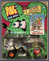 Rat Fink in his Sonic Scream from Rat Fink - Rad Rods manufactured by Kenner [Front]