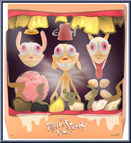 Ren from Ren and Stimpy - Ultimates manufactured by Super7 [Front]