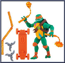 Michelangelo from Rise of the Teenage Mutant Ninja Turtles - Basic Series manufactured by Playmates [Loose]