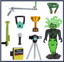 Social Medusa Influencer with Selfie Stick Action Figure