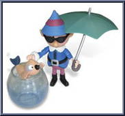 Boy Elf (with Umbrella) Action Figure