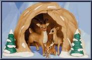 Rudolph's Family Cave (no Santa) Action Figure