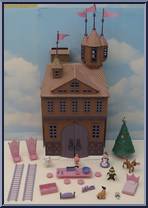 Santa's Castle (Closed Box) (Foreman, Mrs Claus, Girl Elf) from Rudolph - PVC Boxed Sets manufactured by Memory Lane [Loose]