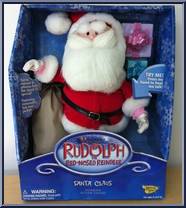 Plush: Santa Claus Ultimate Action Figure (Talking) from Rudolph - Large Figures manufactured by Memory Lane [Front]
