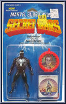 Spider-Man (Black) from Secret Wars - Basic Series manufactured by Mattel [Front]