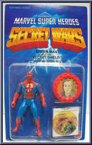 Spider-Man (Red) from Secret Wars - Basic Series manufactured by Mattel [Front]