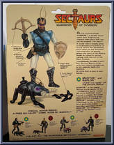 Mantor and Raplor from Sectaurs - Beasts manufactured by Coleco [Back]