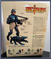 Zak and Bitaur from Sectaurs - Beasts manufactured by Coleco [Back]
