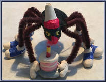 Antioch the Spider (Rock-afire Explosion) from Showbiz Pizza Place - Plush manufactured by Showbiz Pizza Place [Loose]