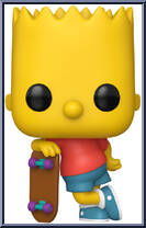 Bart (Skateboard) from Simpsons - Pop! Vinyl Figures manufactured by Funko [Loose]
