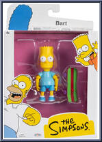 Bart (Skateboard / Blue Shirt) from Simpsons - Basic Series manufactured by Jakks Pacific [Front]