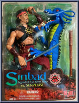 Sinbad vs. Serpens from Sinbad Legend of the Seven Seas - Basic Series manufactured by Hasbro [Front]
