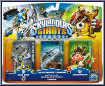 Chop Chop / Dragonfire Cannon / Shroomboom from Skylanders - Giants - 3-Packs manufactured by Activision [Front]