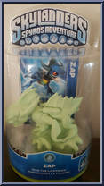 Zap (Glow in the Dark) from Skylanders - Spyro's Adventure - Single Packs manufactured by Activision [Front]
