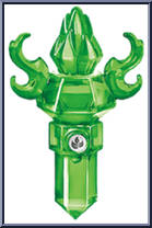 Life Torch (Emerald Energy) from Skylanders - Trap Team - Trap Crystals manufactured by Activision [Loose]