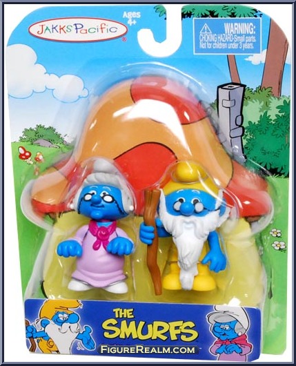 Grandpa Smurf   Granny Smurf - Smurfs - 2-packs - Jakks Pacific Action 