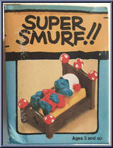 Smurf Lying in Bed from Smurfs - Basic Series manufactured by Applause [Front]