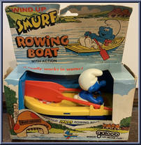Rowing Boat from Smurfs - Wind Up manufactured by Galoob [Front]