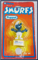 Smurf (Yellow Base) from Smurfs - Puppets manufactured by Helm [Front]