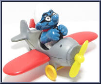 Airplane Smurf Action Figure