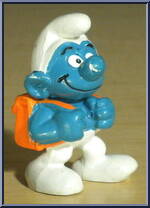 Backpack Smurf Action Figure