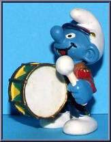 Bass Drum Smurf Action Figure