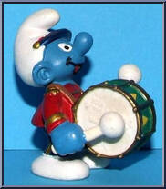 Bass Drum Smurf from Smurfs - Music manufactured by Peyo [Loose]