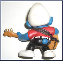 Bass Guitar Smurf from Smurfs - Music manufactured by Peyo [Loose]