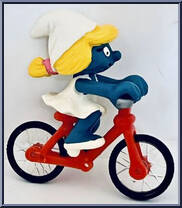 Bicycle Smurfette Action Figure